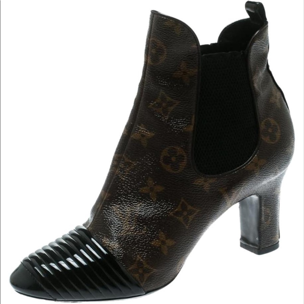 LV monogram boots